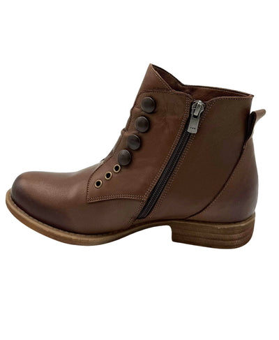 Leather Bootie w/ Buttons image 2