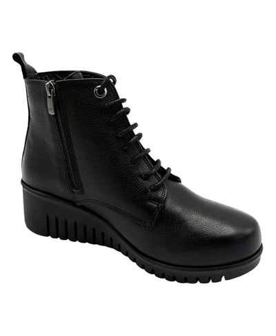 Leather Lace Up Bootie image 2