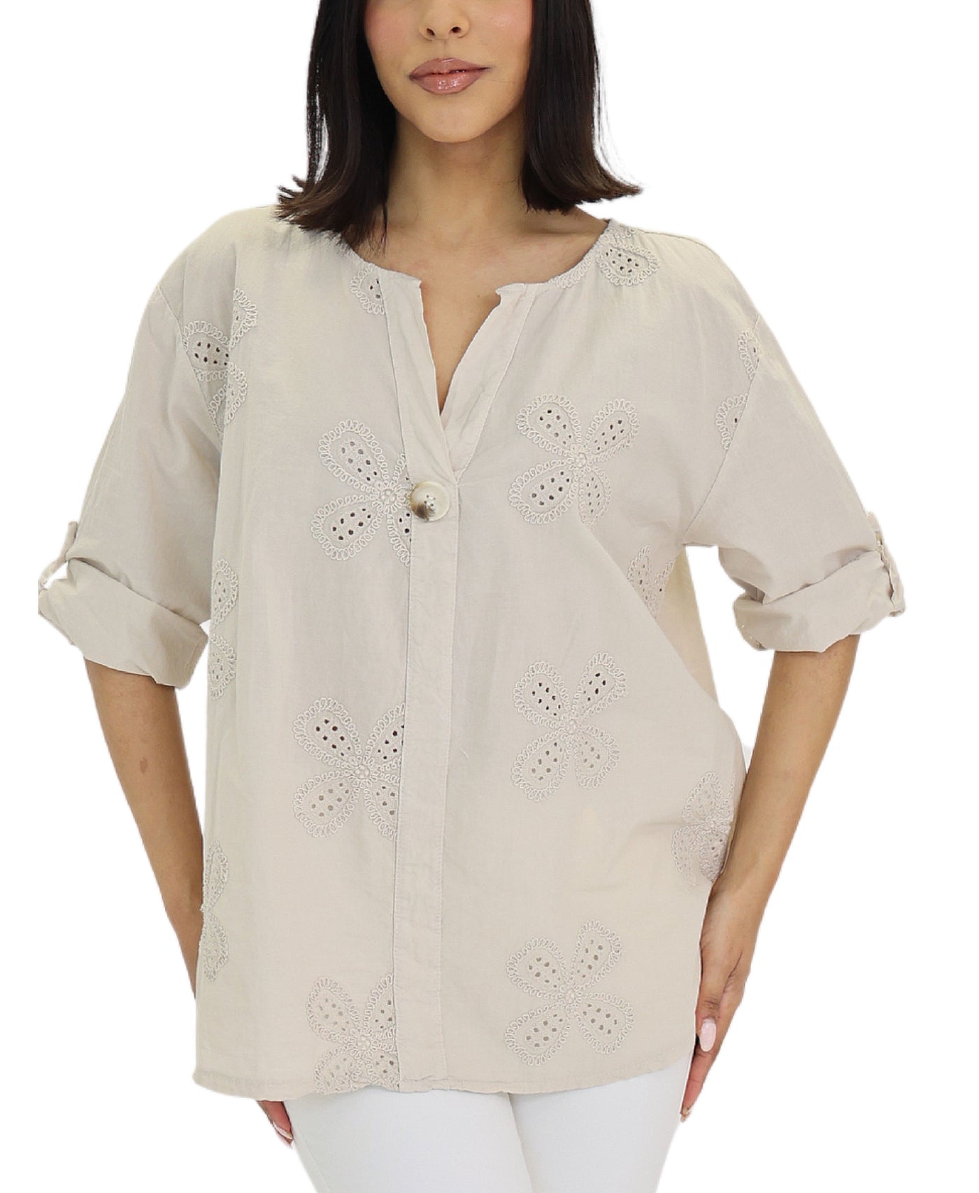 Embroidered Top view 1