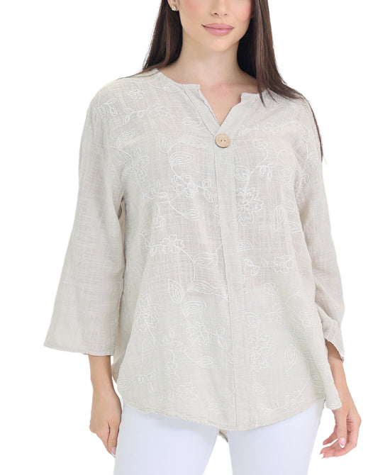 Embroidered Top view 