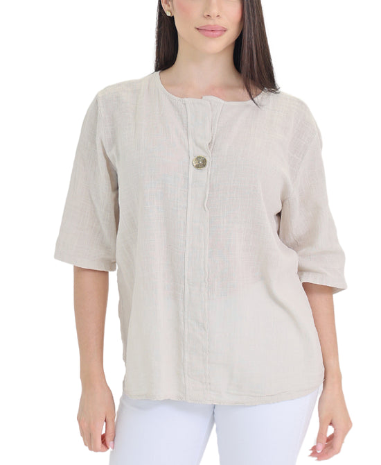 Top w/ Button Detail view 