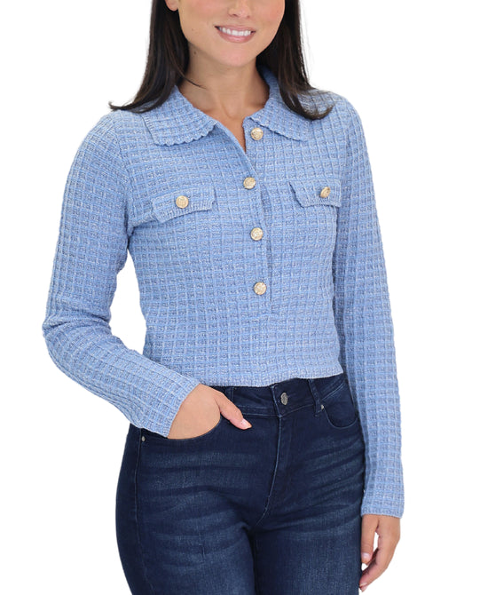 Waffle Knit Cardigan view 