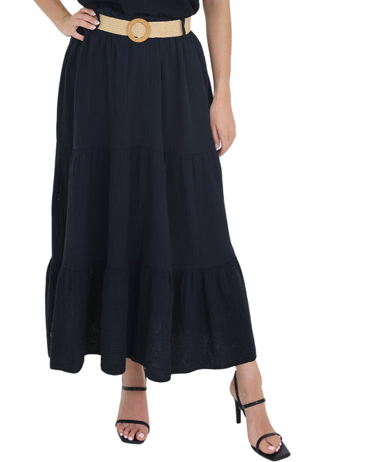 Cotton Maxi Skirt view 
