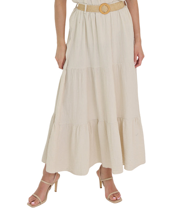 Cotton Maxi Skirt view 