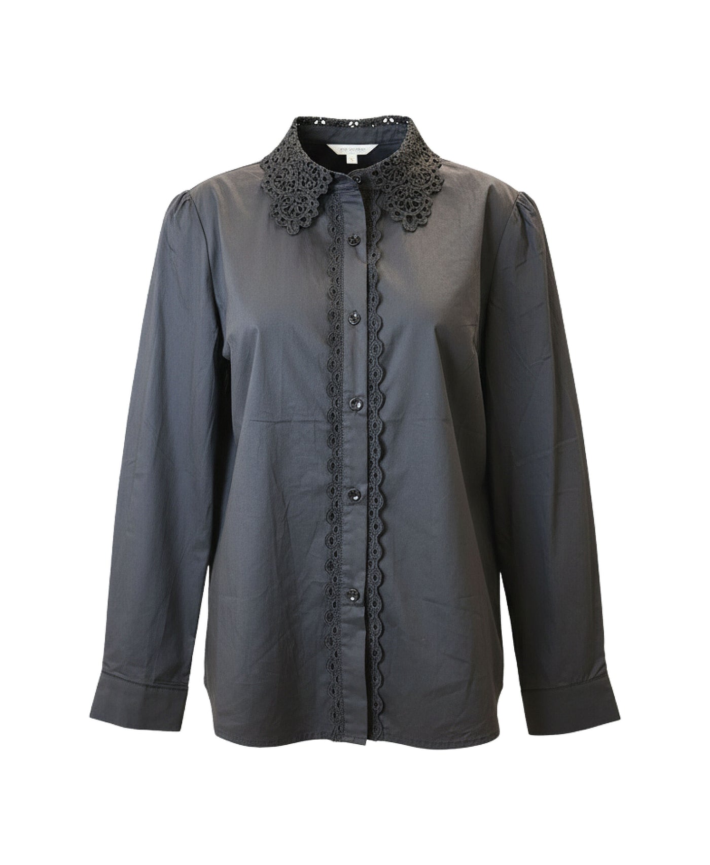 Blouse w/ Crochet Lace Trim view 2