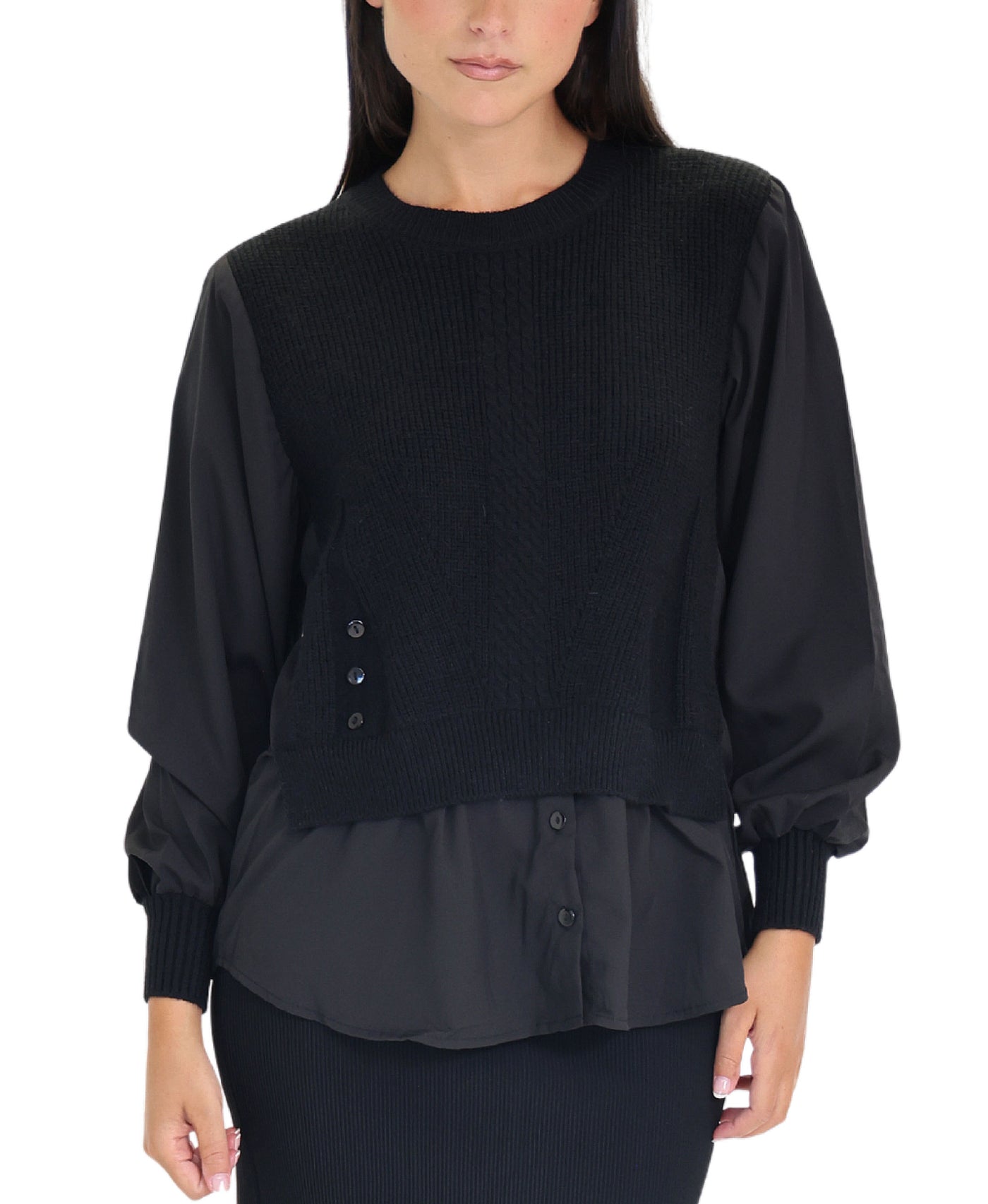 Mixed Media Blouse view 1