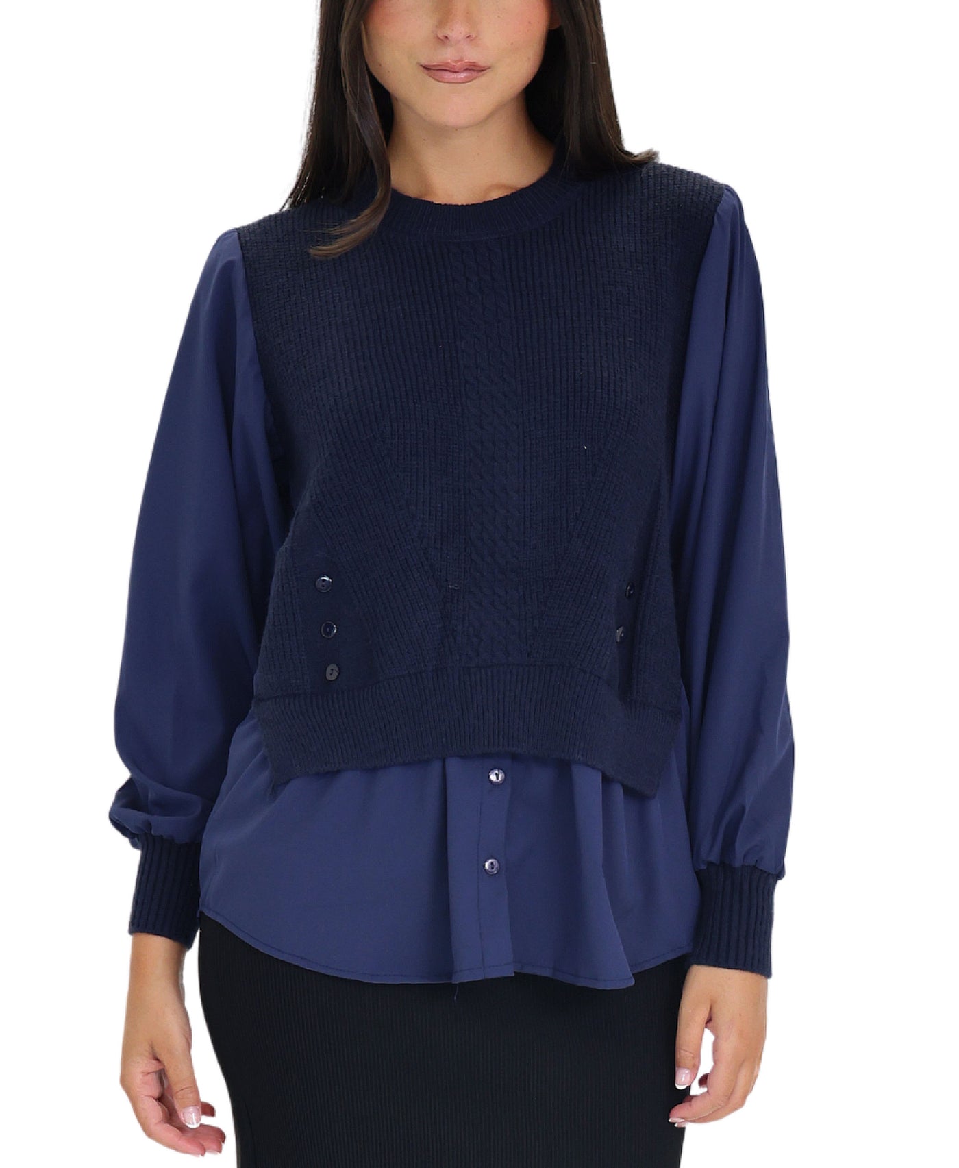 Mixed Media Blouse view 1