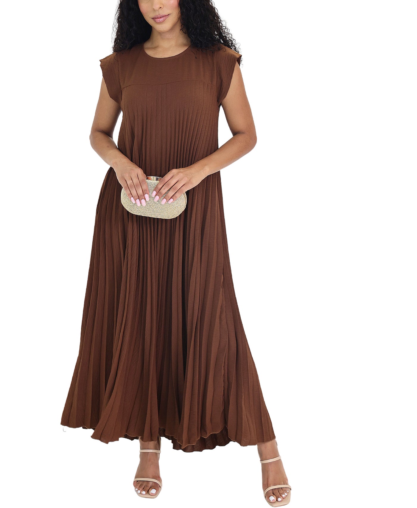 Pleated Maxi Dress view 1