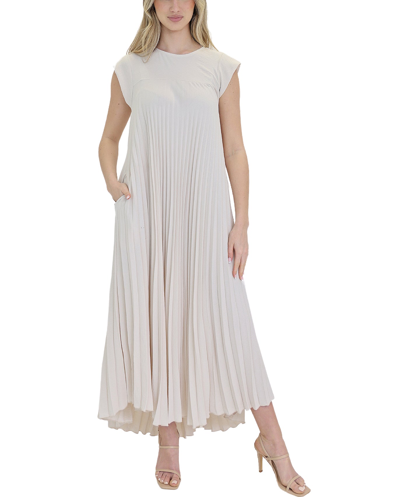 Pleated Maxi Dress view 1