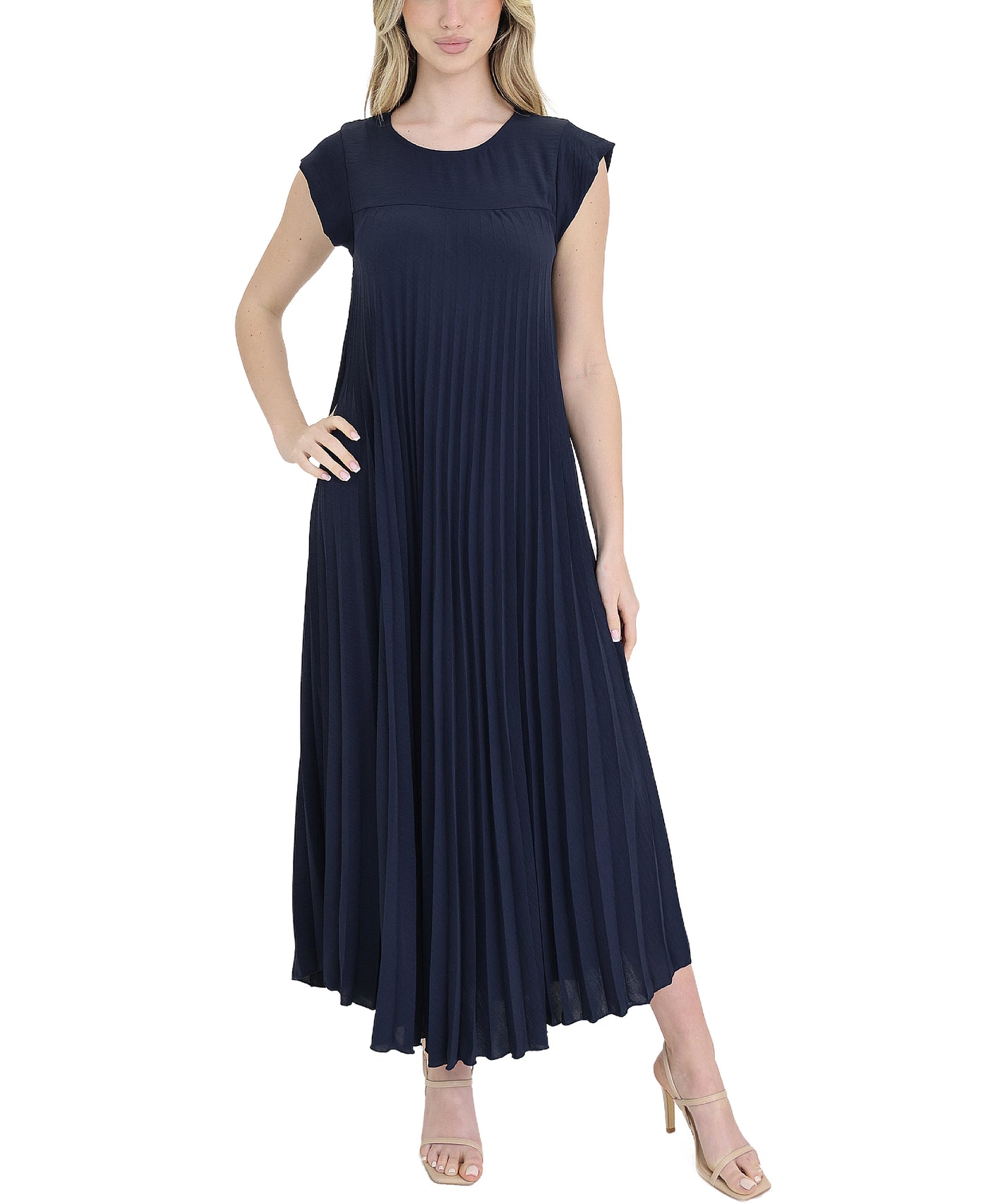 Pleated Maxi Dress view 1