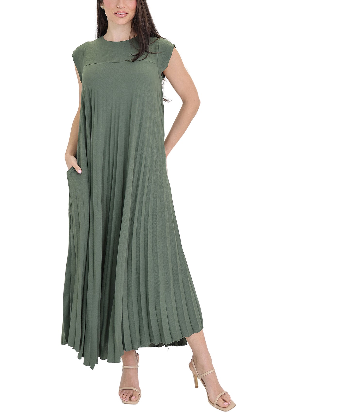 Pleated Maxi Dress view 2