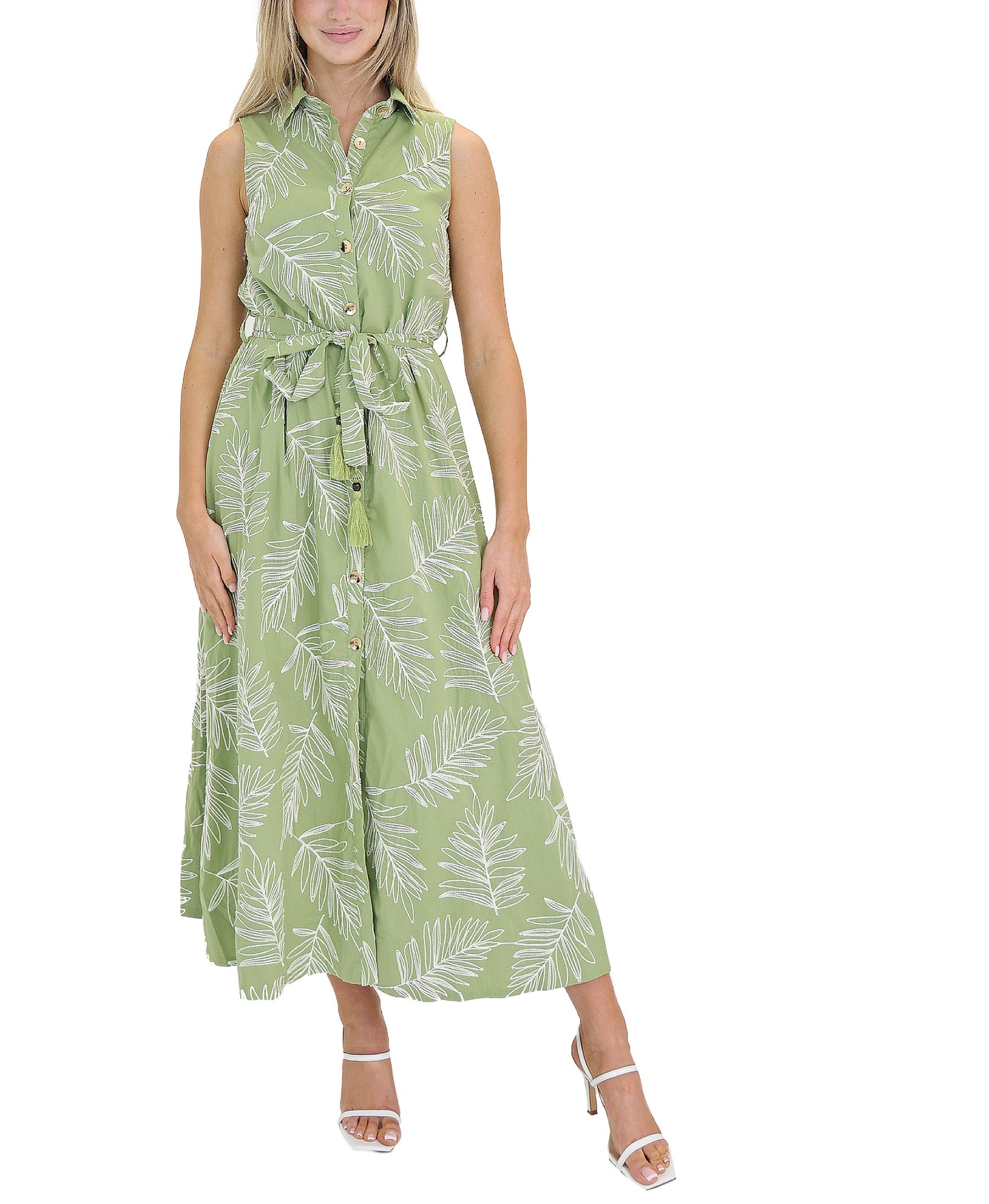 Embroidered Maxi Dress view 1