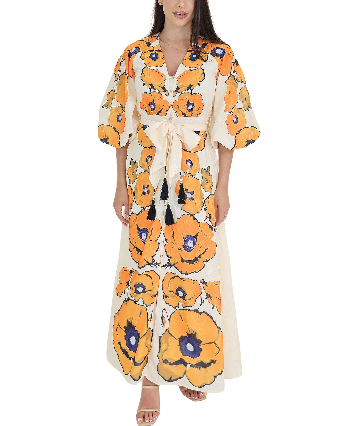 Printed Maxi Dress view 1