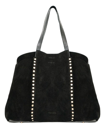 Suede Tote Bag w/ Studs image 1