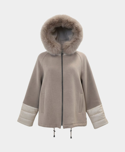 Jacket w/ Fox Trim Hood image 3