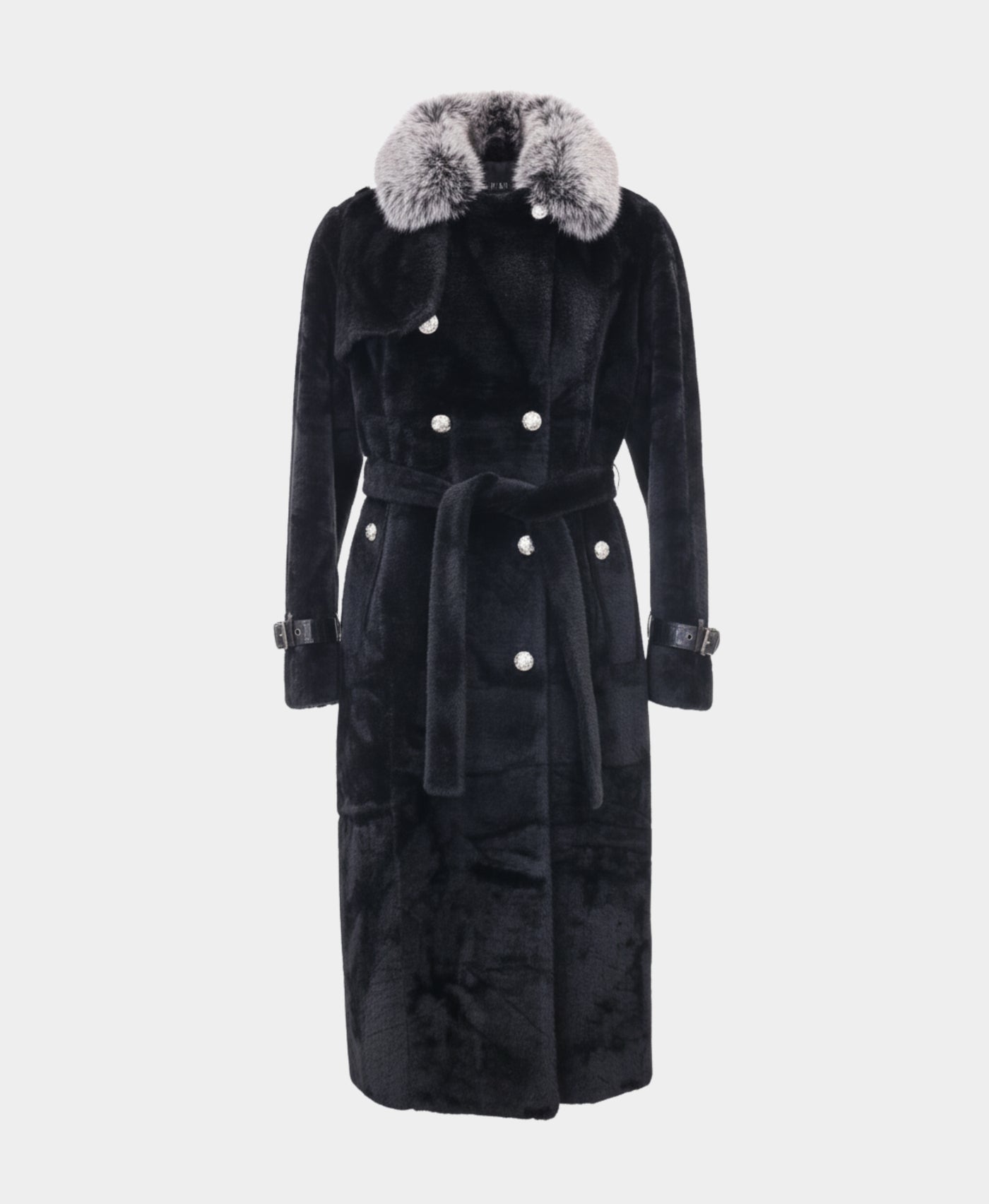 Coat w/ Fox & Python Trim view 3