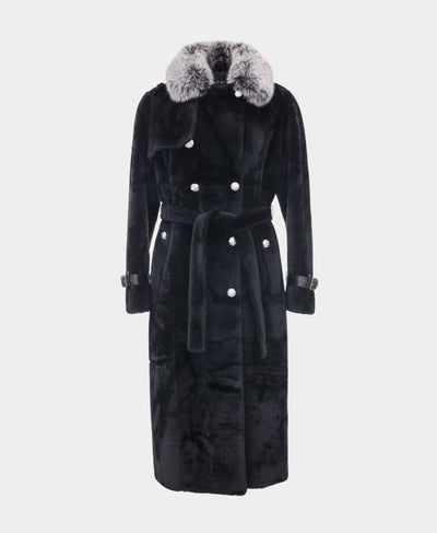 Coat w/ Fox & Python Trim image 3