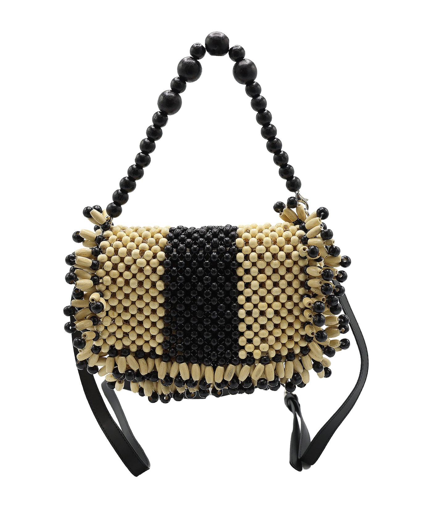 Wood Beaded Handbag view 1