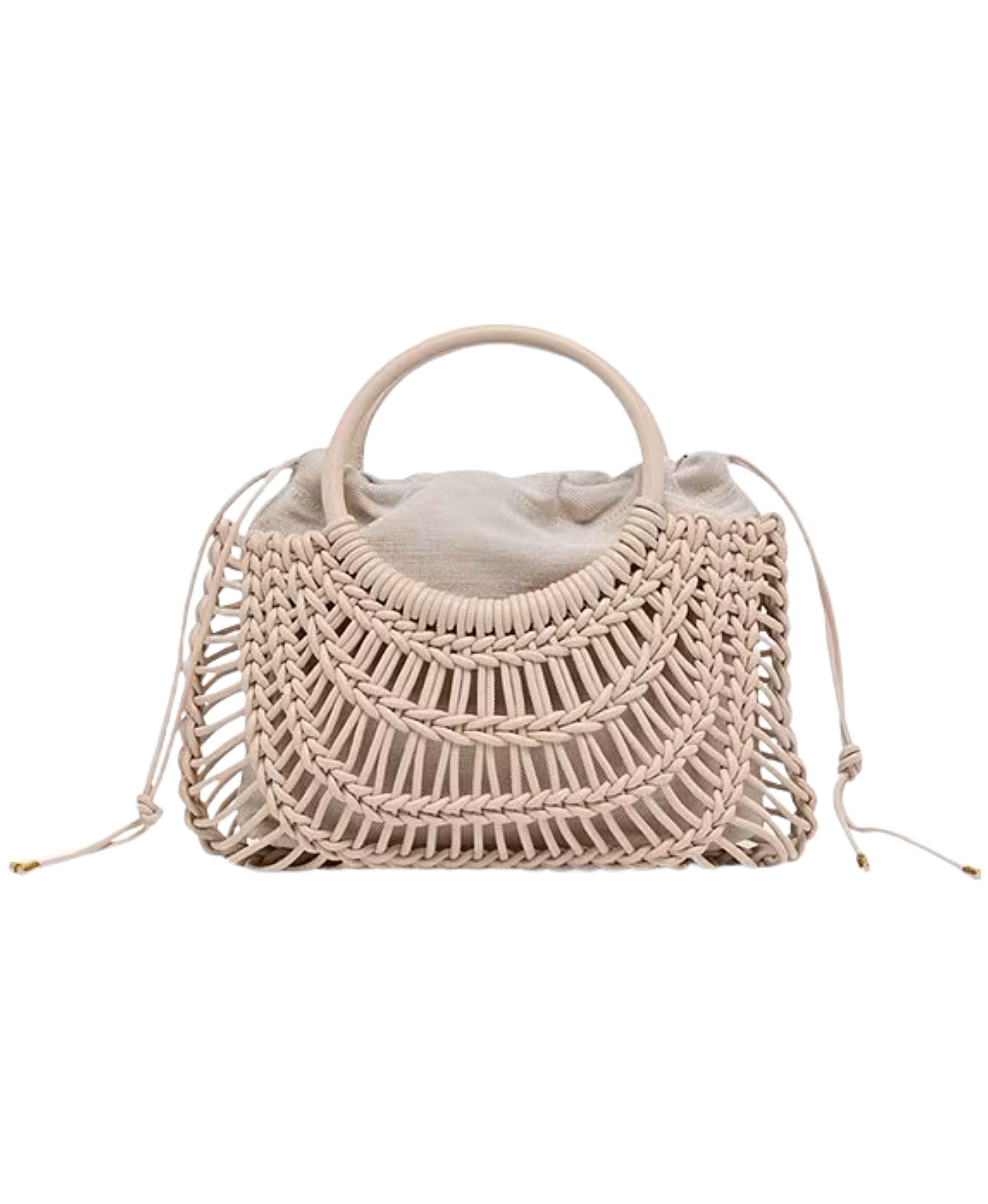 Woven Satchel Bag view 1