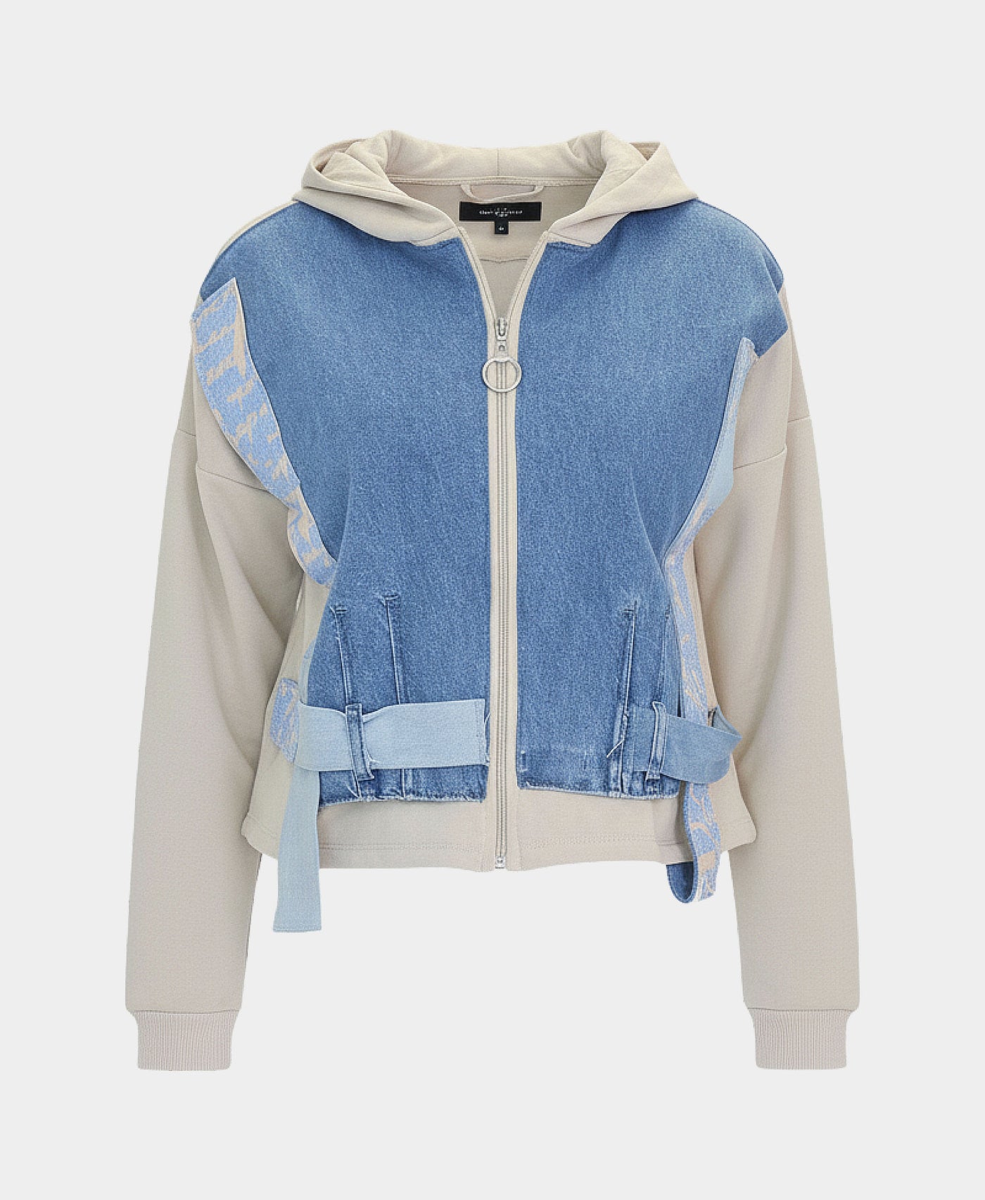 Denim Trim Hoodie view 2