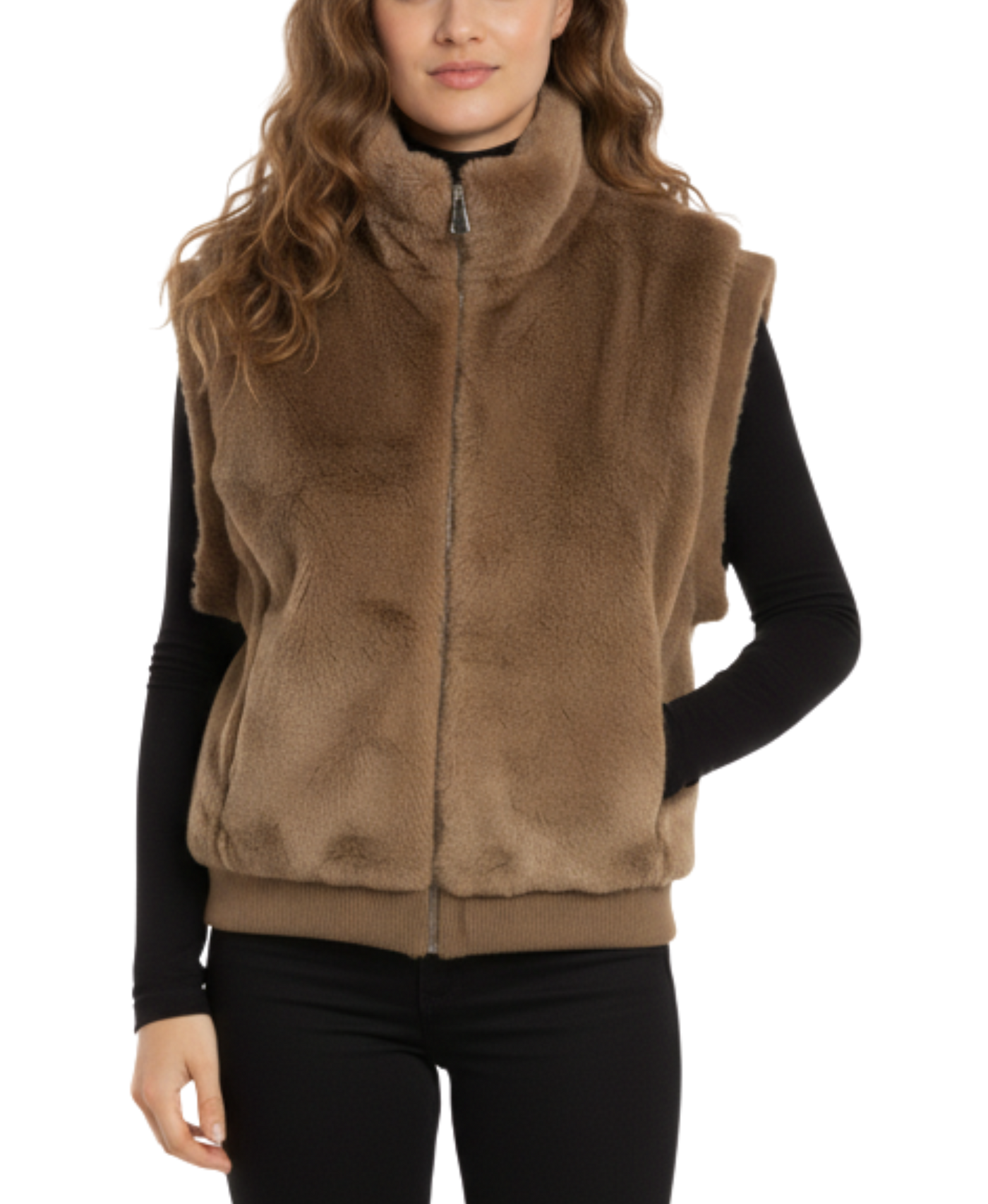 Faux Fur Vest view 1