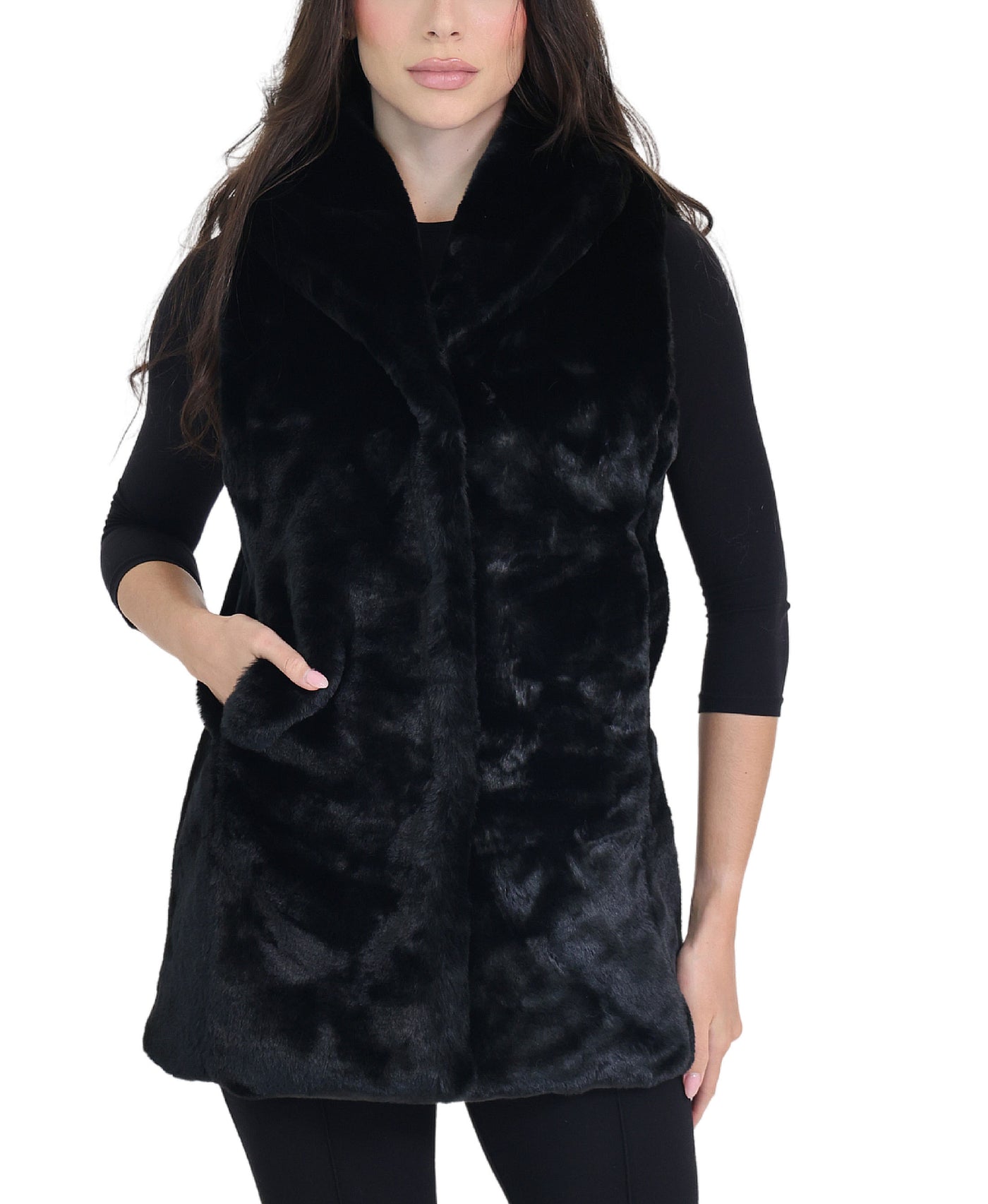 Faux Fur Vest view 1