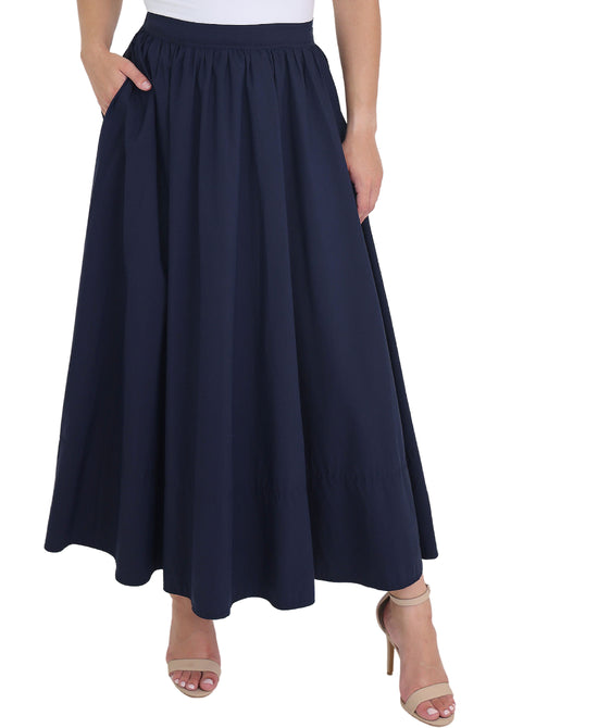 Solid Midi Skirt view 
