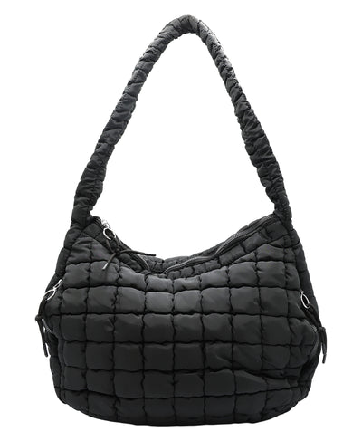 Quilted Puffer Crossbody Hobo Bag image 1