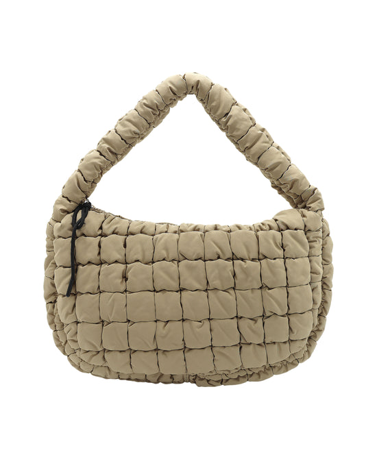 Quilted Puffer Shoulder Bag view 