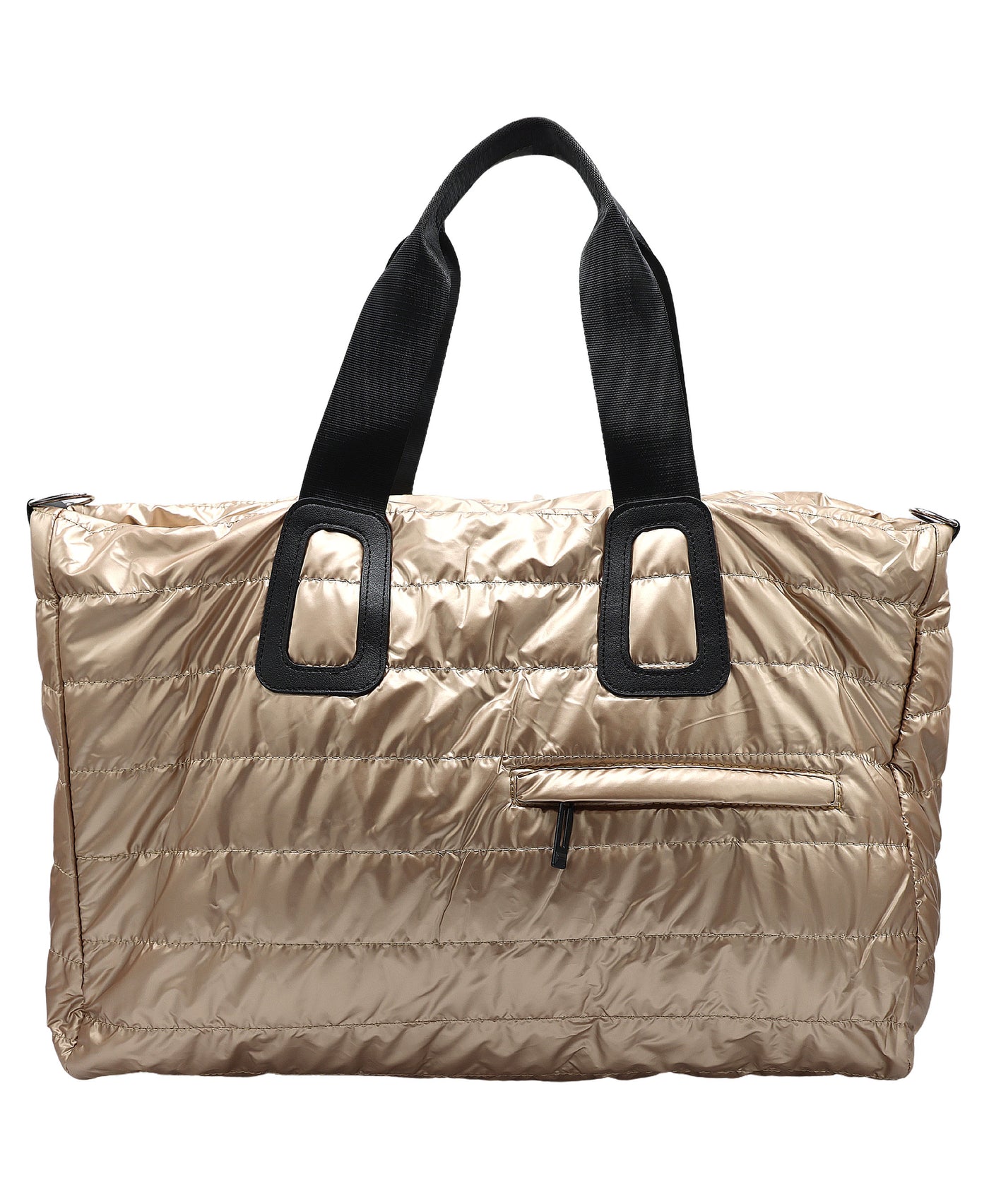 Nylon Puffer Weekender Bag view 1