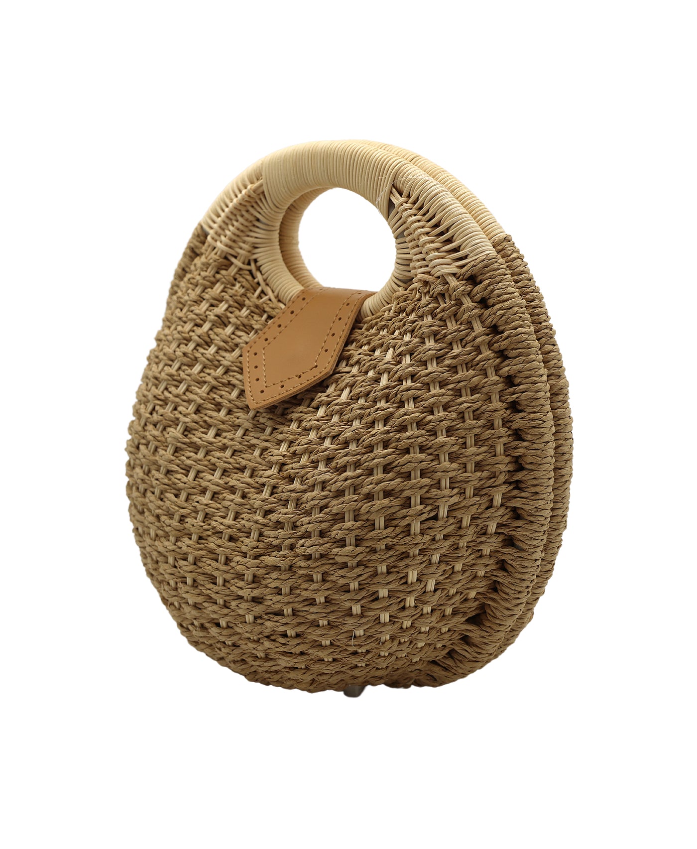 Straw Round Handbag view 2