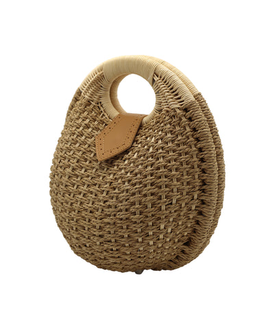 Straw Round Handbag image 2