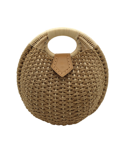 Straw Round Handbag image 1