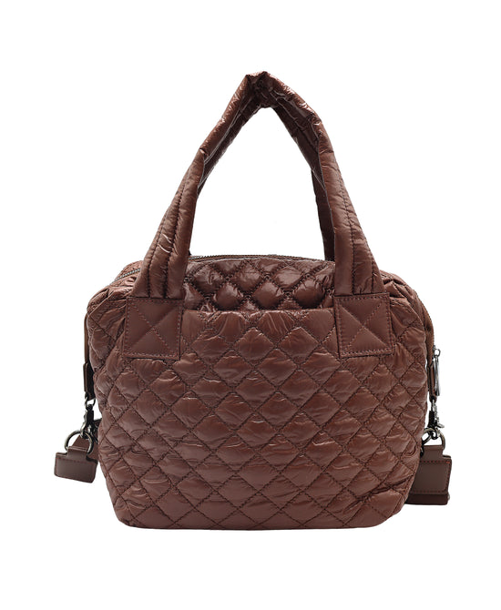 Quilted Puffer Tote Bag view 
