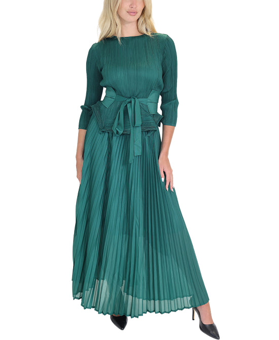 Crinkle Top & Pleated Skirt Set - 2 Pc Set view 