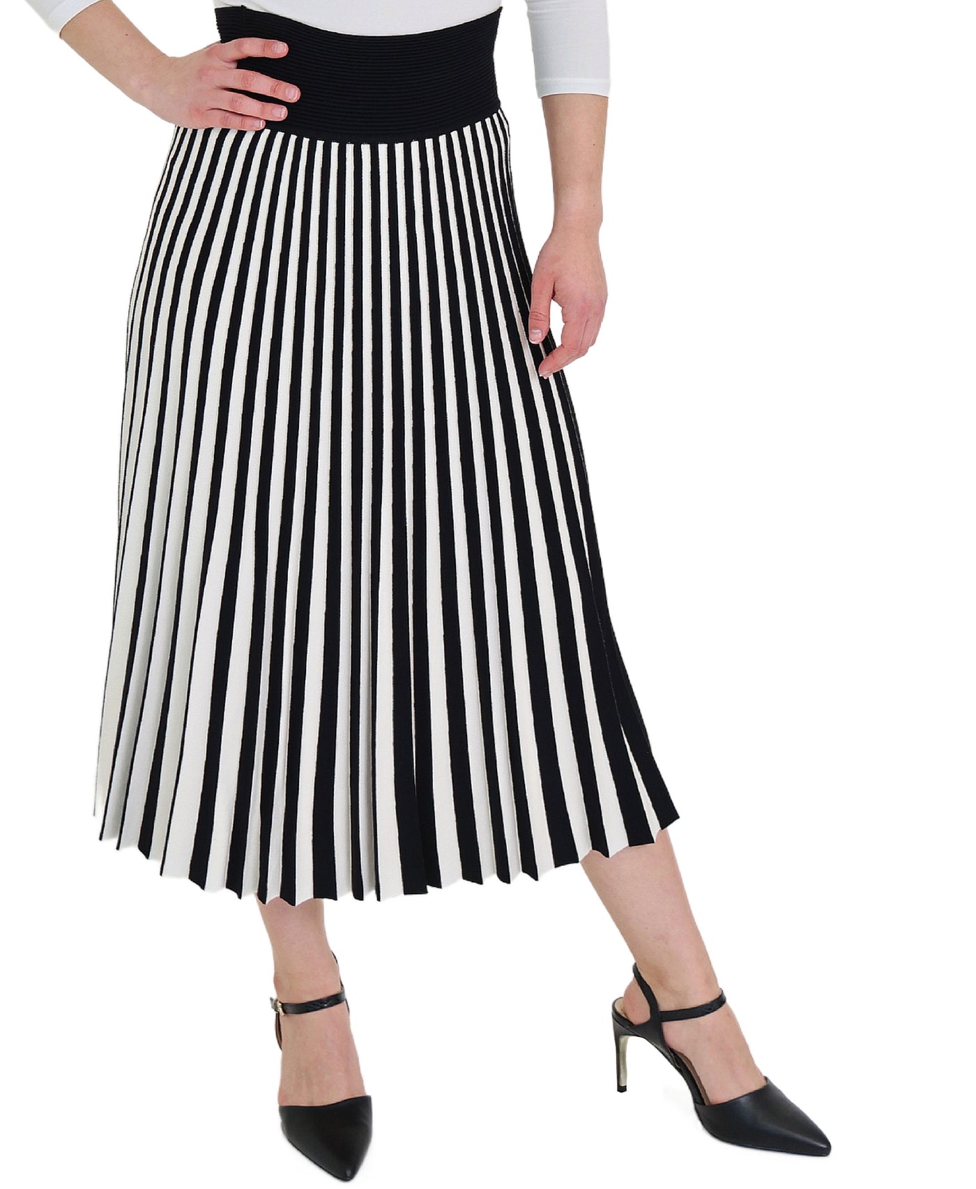 Pleated Midi Skirt view 1