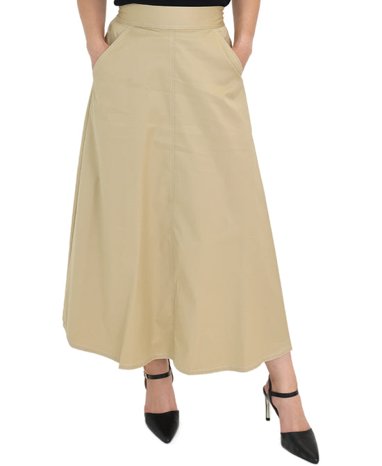 Cotton Midi Skirt view 