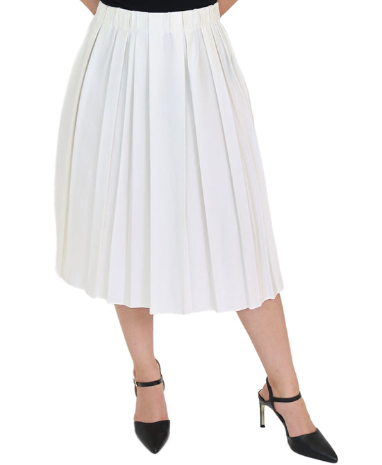 Pleated Midi Skirt view 