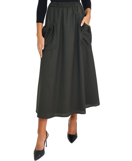 Midi Skirt w/ Pockets view 