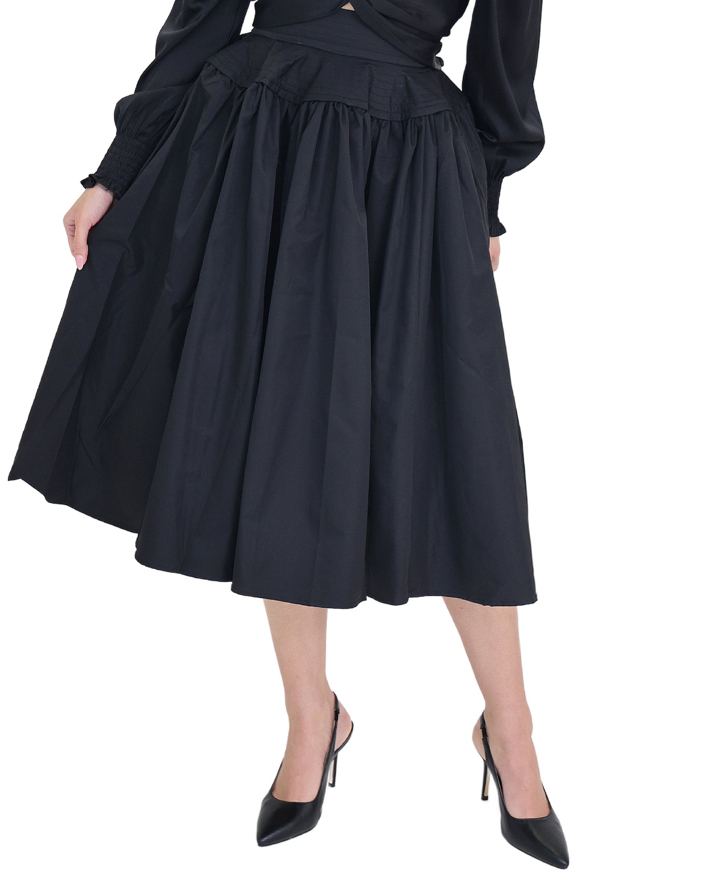 Solid Midi Skirt view 1