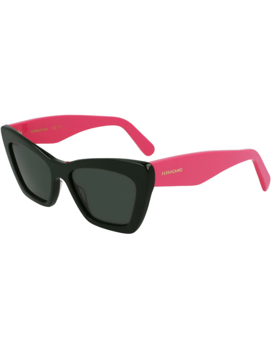Two Tone Cat Eye Sunglasses view 