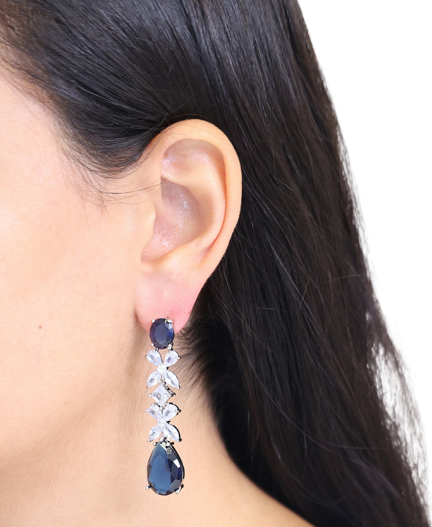 Cubic Zirconia Drop Earrings view 1