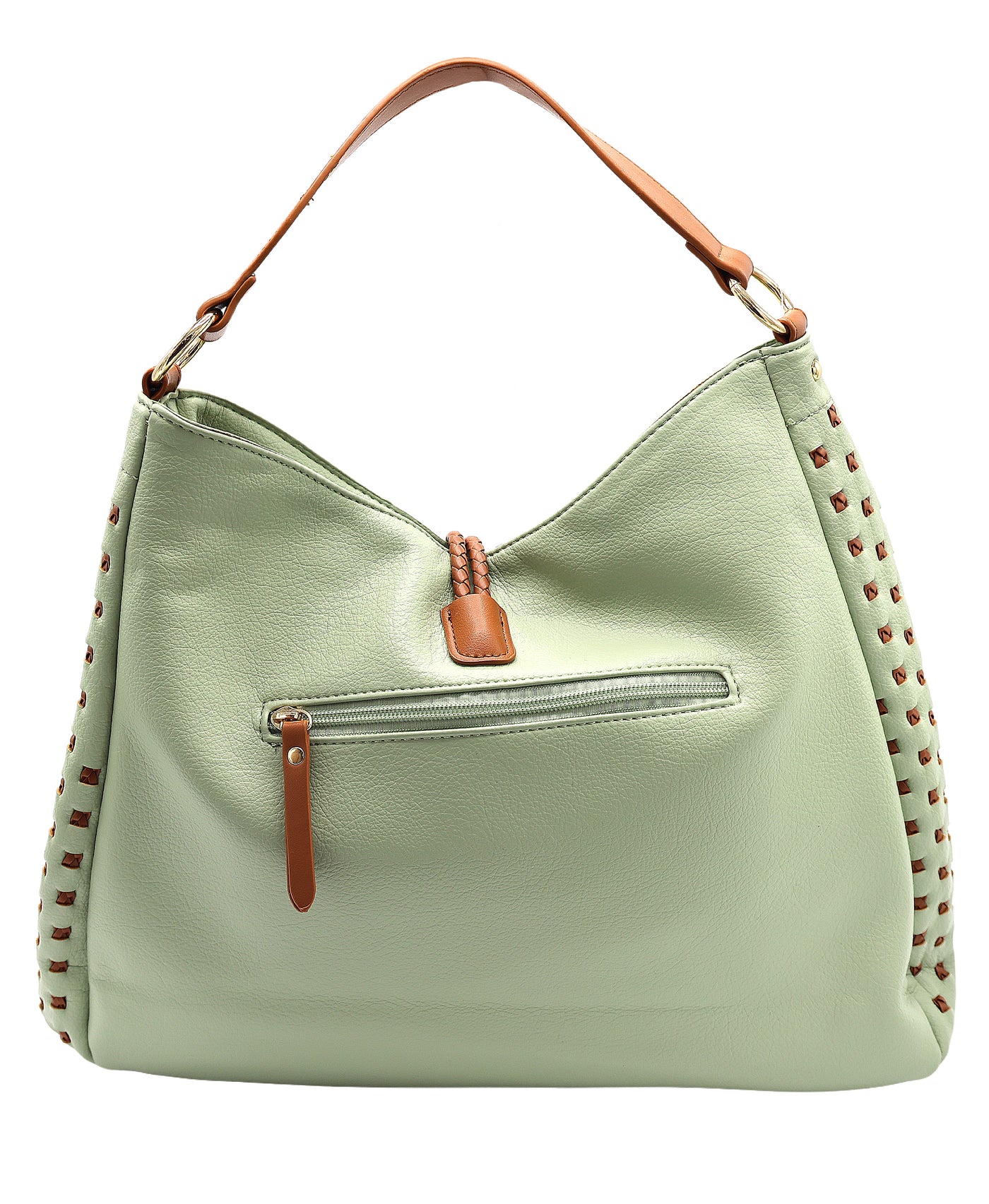 Faux Leather Slouchy Handbag view 2