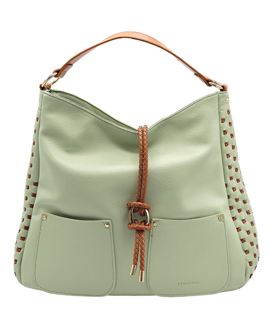 Faux Leather Slouchy Handbag view 