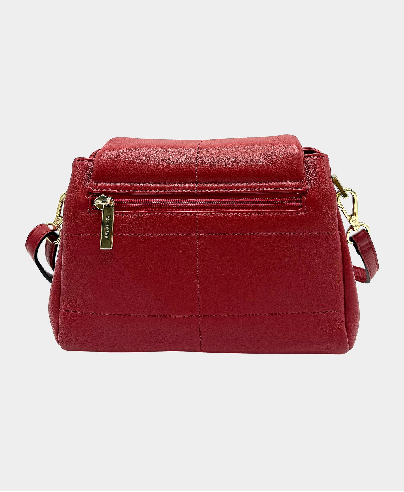 Small Leather Crossbody Bag w/ Stitching Detail view 4