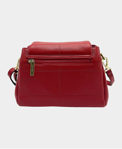 Small Leather Crossbody Bag w/ Stitching Detail image 4