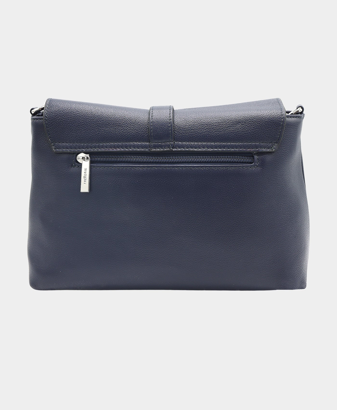 Leather Buckle Crossbody/Shoulder Bag w/ Chain Detail view 2