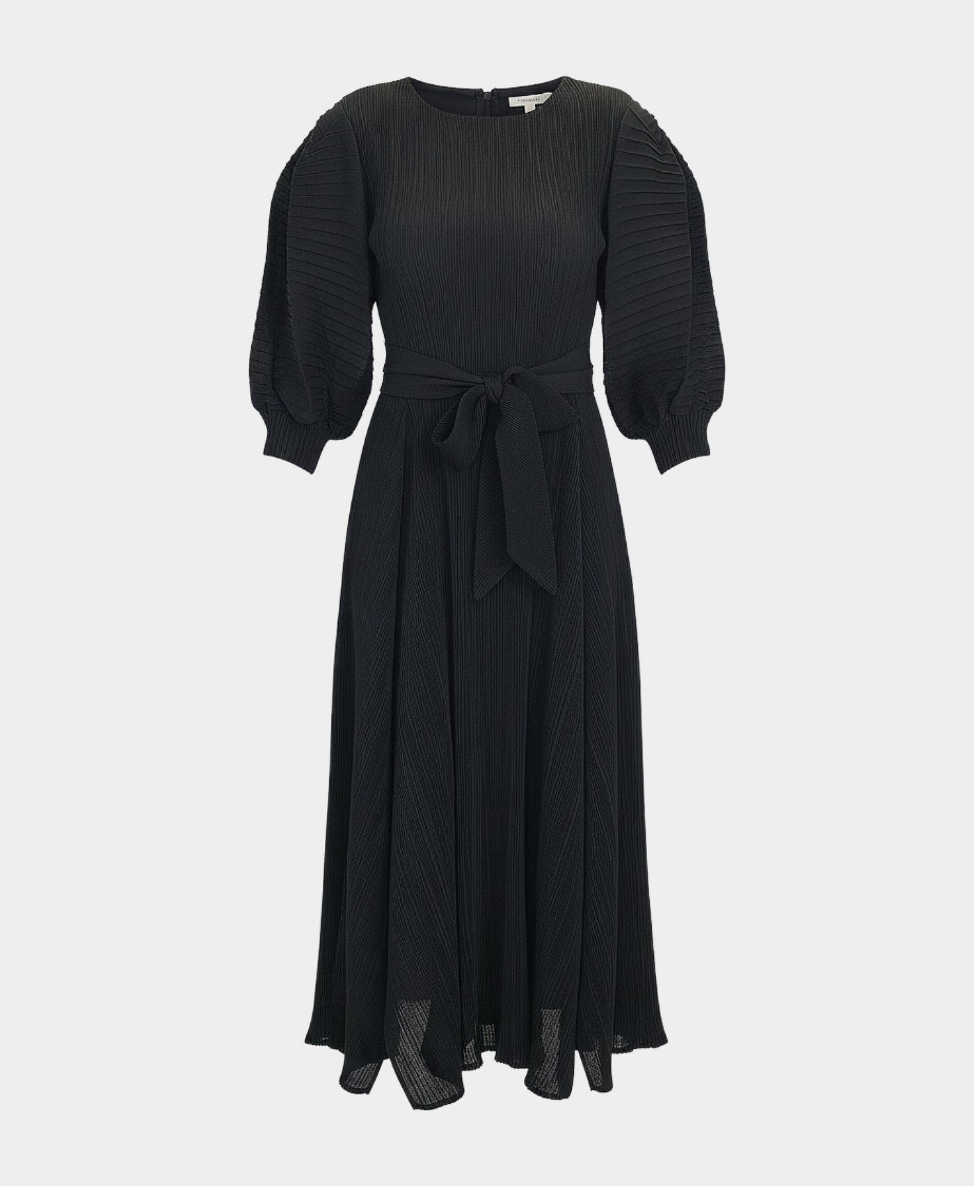 Balloon Sleeve Plisse Dress view 2