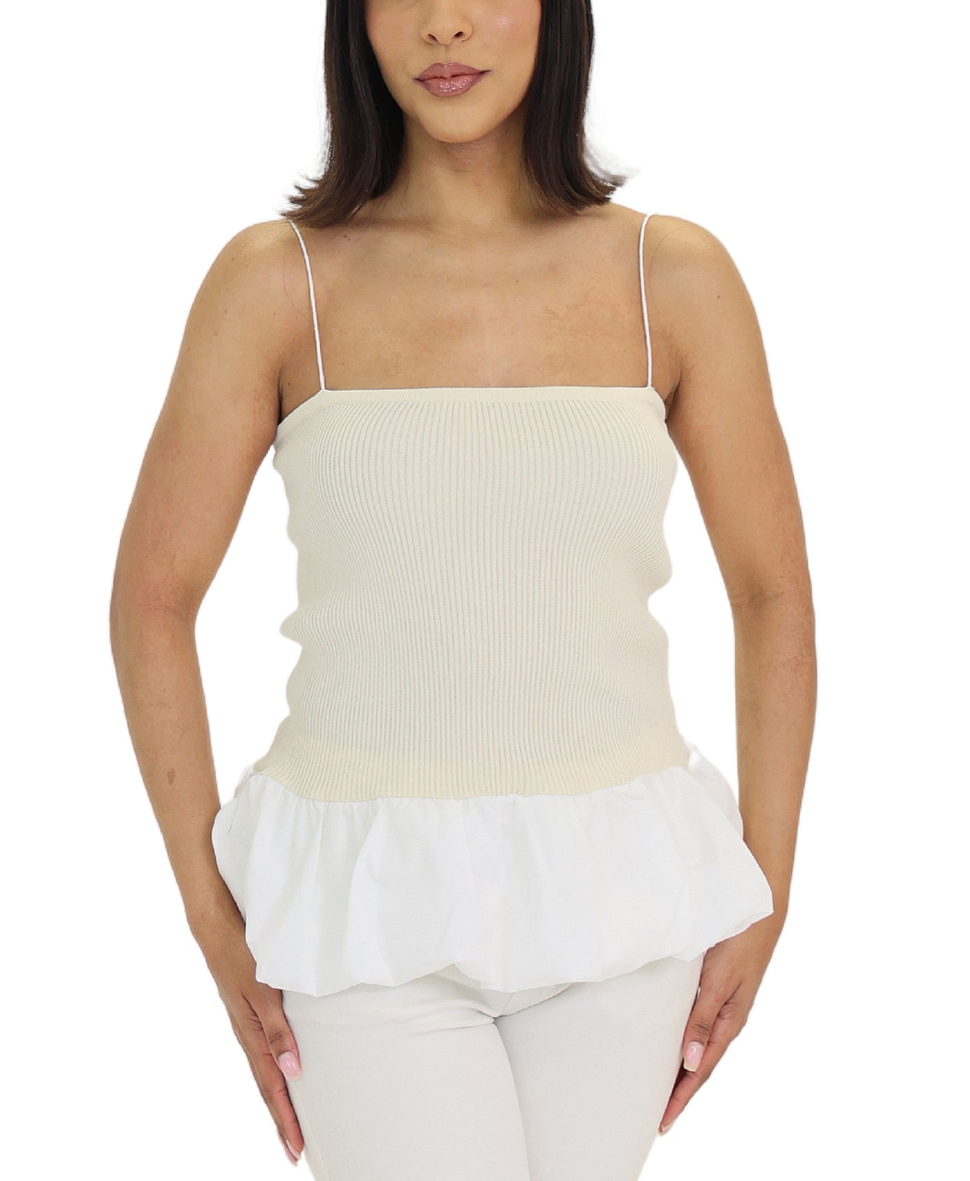 Bubble Hem Top view 1