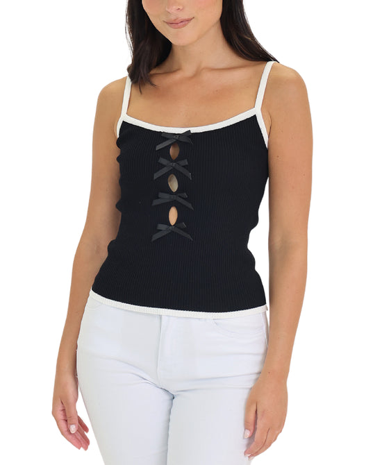 Ribbed Bow Top view 